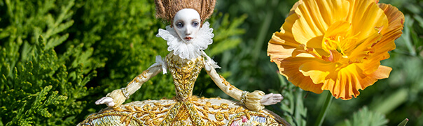 Goddess of Bees – the tiniest doll I have ever made
